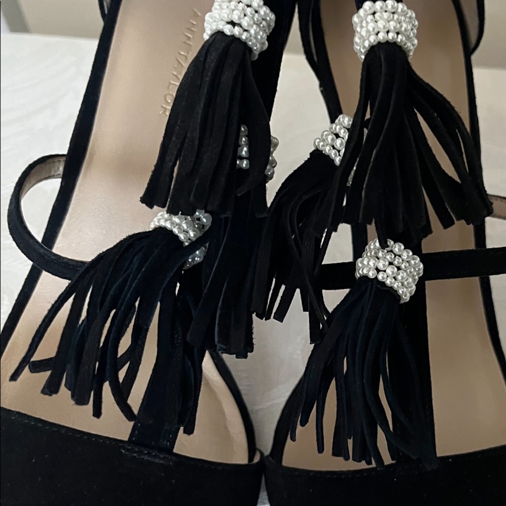 AnnTaylor Adina fringe suede pump - Picture 4 of 7